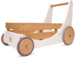 Kinderfeets 2-in-1 houten opbergkar en loopwagen - Wit Tangara Groothandel voor de Kinderopvang Kinderdagverblijfinrichting1
